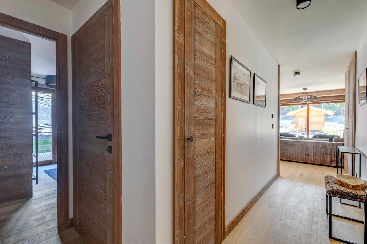4-Room Apartment With Garden, Gym And Shared Spa Megève Exterior foto