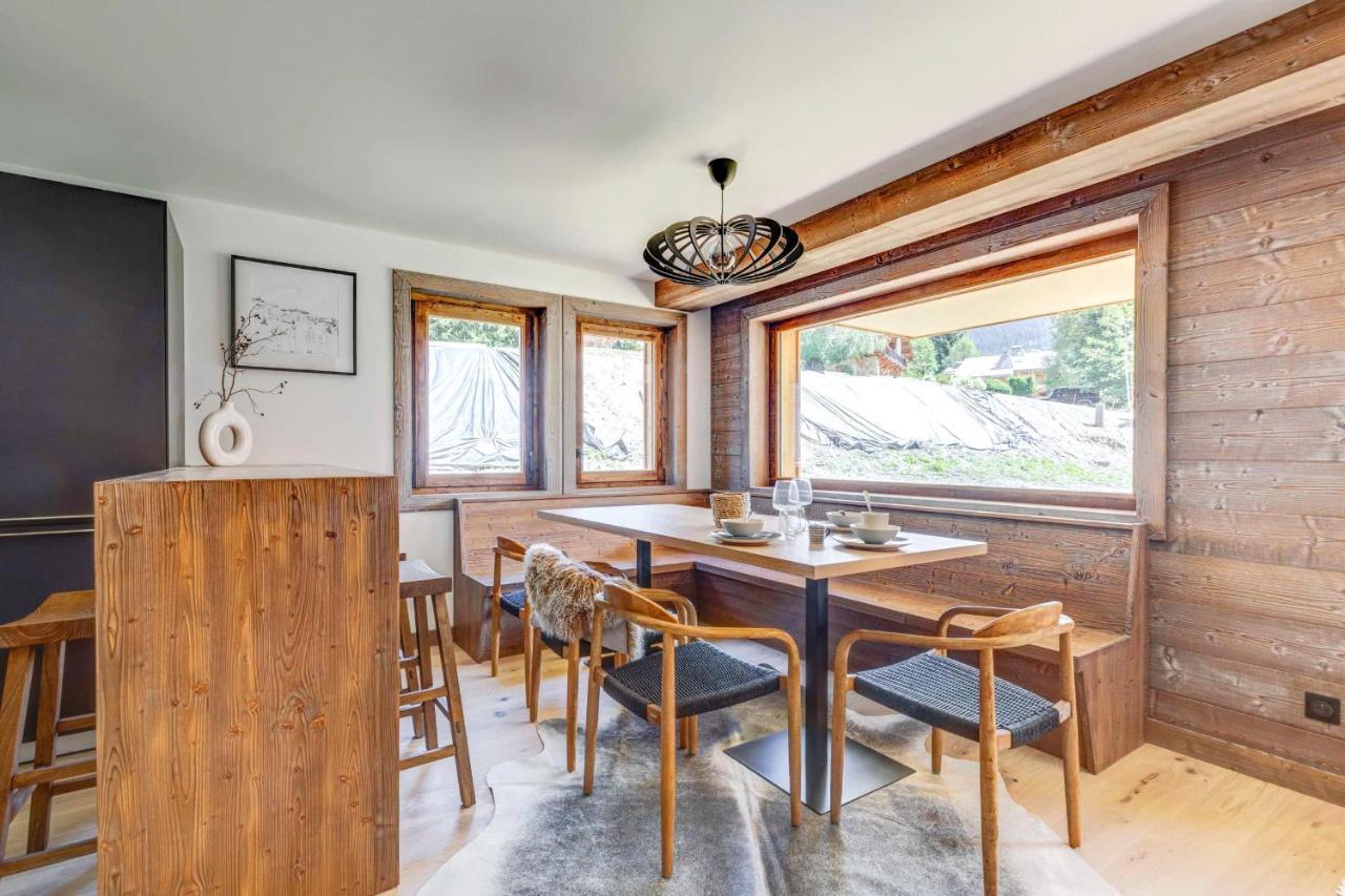 4-Room Apartment With Garden, Gym And Shared Spa Megève Exterior foto