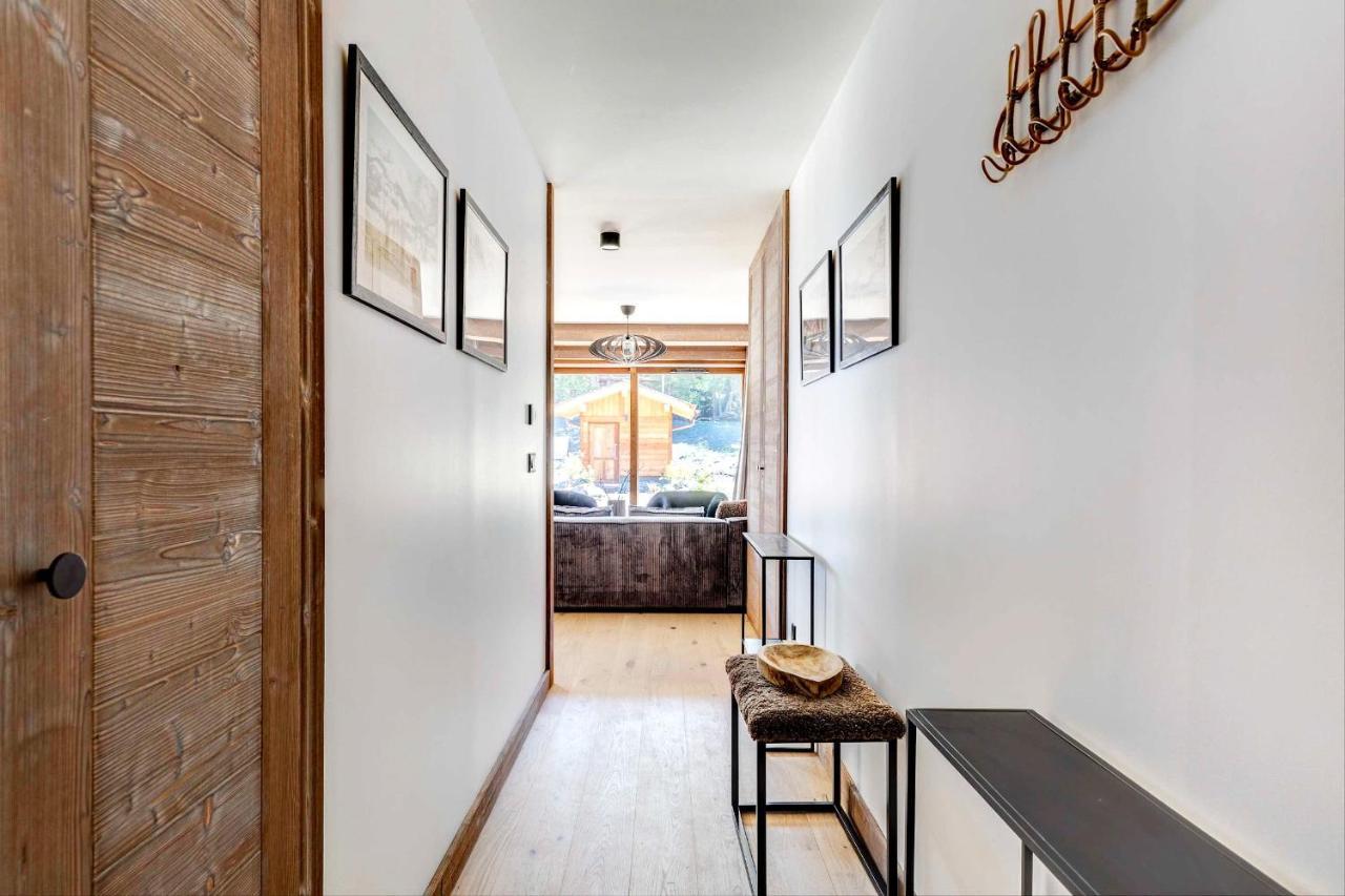 4-Room Apartment With Garden, Gym And Shared Spa Megève Exterior foto