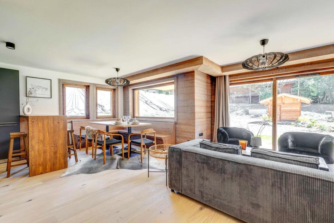 4-Room Apartment With Garden, Gym And Shared Spa Megève Exterior foto