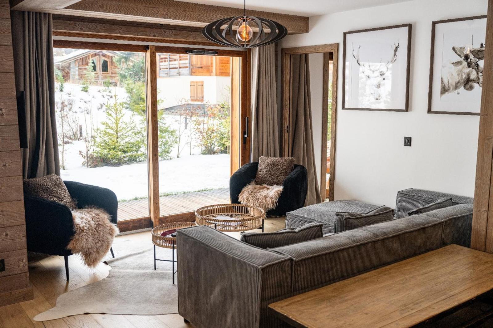 4-Room Apartment With Garden, Gym And Shared Spa Megève Exterior foto